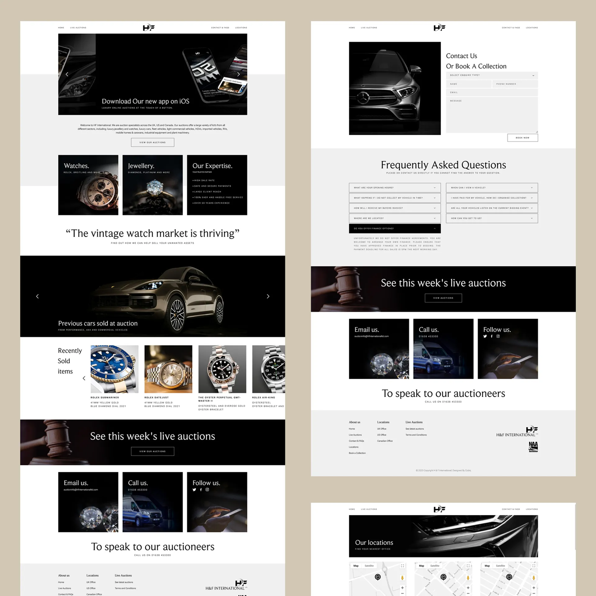 hf international full website preview