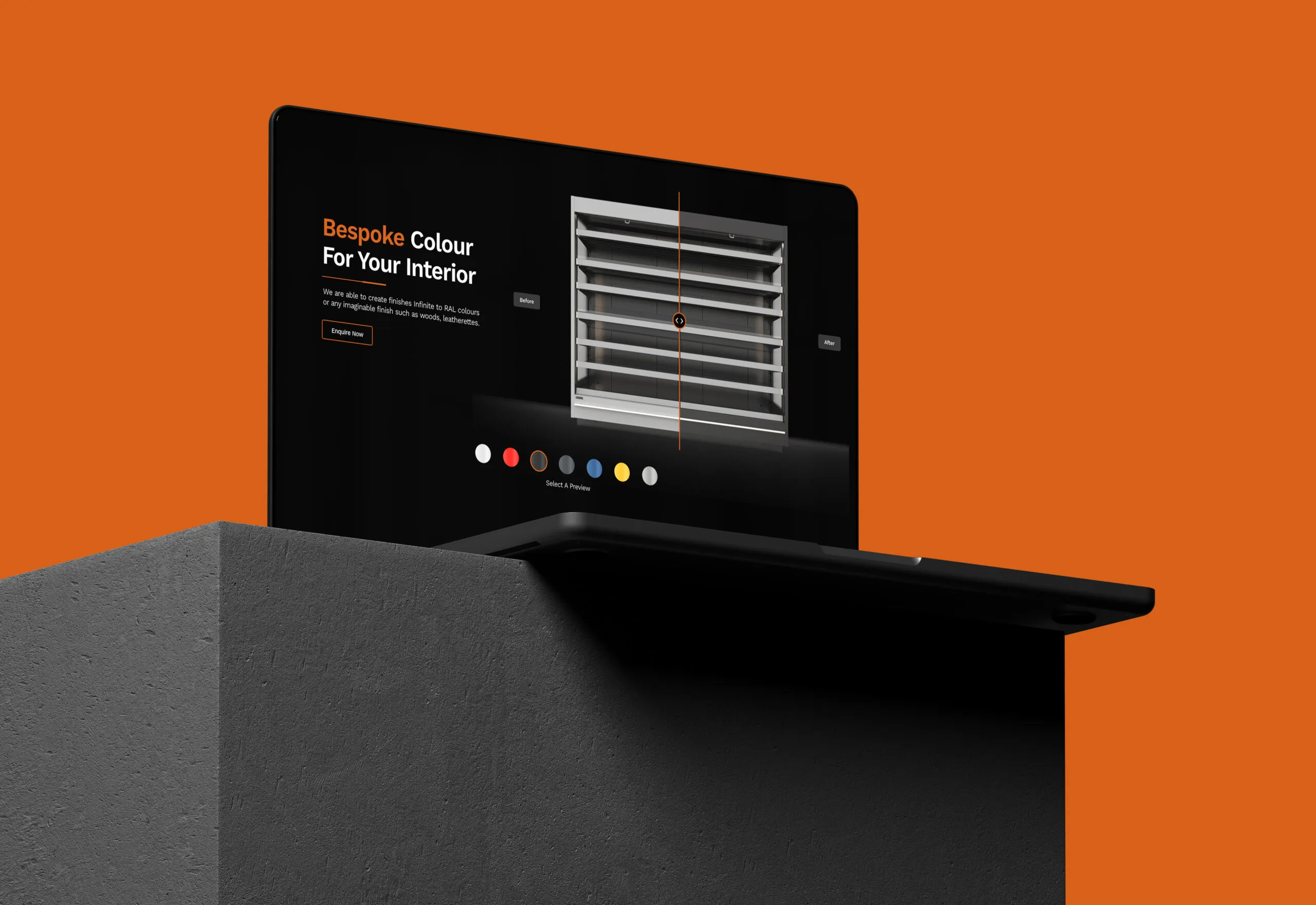 close up of lucabo website 2