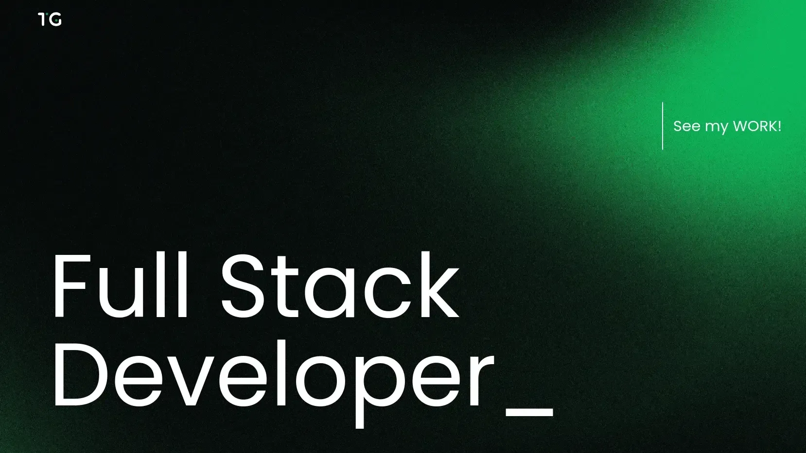 the old tiagogalvao.com WordPress homepage with a dark green gradient hero
